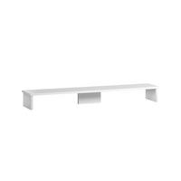 MONITORSTÄNDER für Schreibtisch Fox Large 13x110x20 cm für 2 Bildschirme Weiß - Weiß, Holz (20/110/13cm) - PROREGAL
