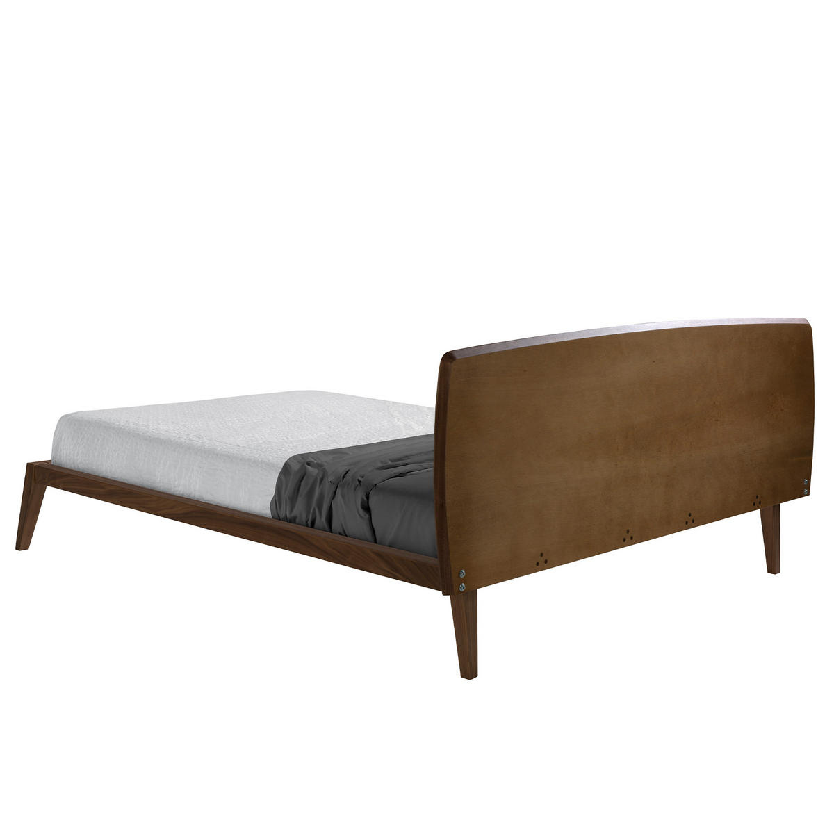 BETT Rechteckig Walnuss 181/210/84 cm - Walnussfarben, Holz - ANGEL CERDA