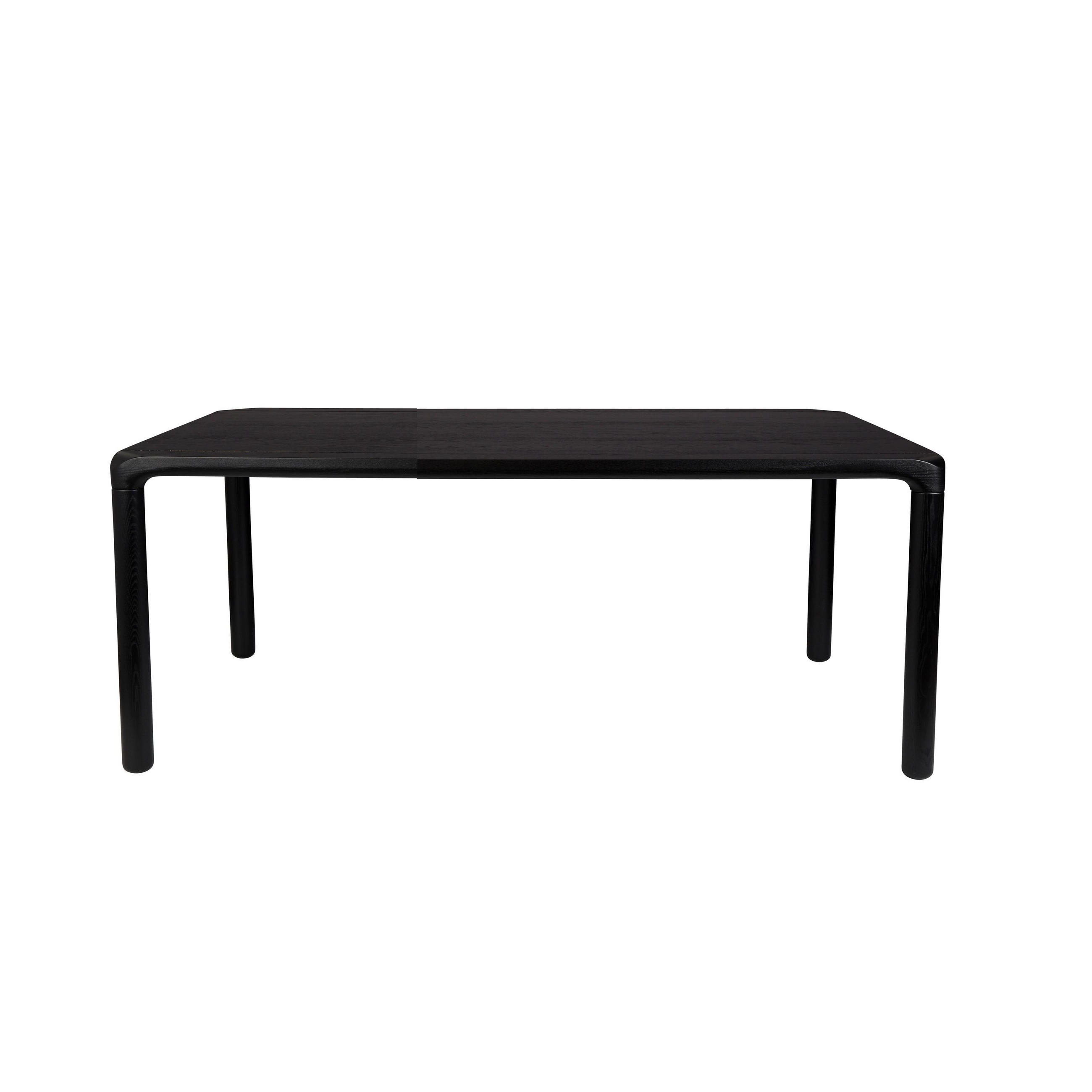 ESSTISCH Storm 160x90 cm Schwarz - Schwarz, Holz (160/90/76cm) - Zuiver