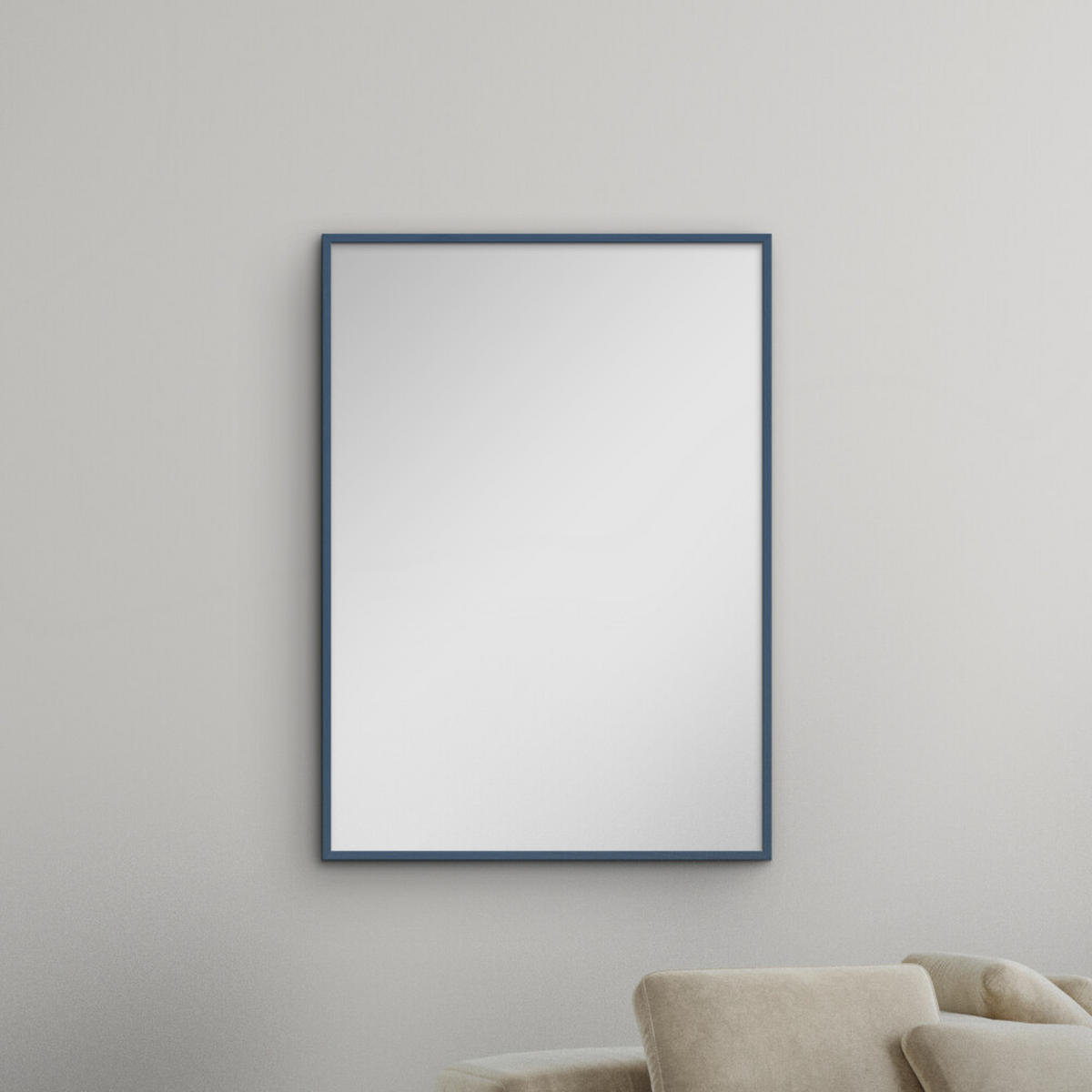 SPIEGEL - Indisch - Türkisfarbenes Holz - Petrol, Holz/Papier (30/40/2cm) - Poster&Frame