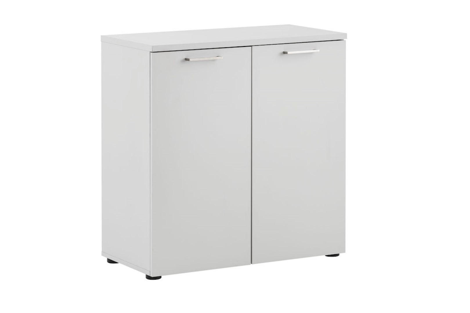 AKTENSCHRANK Hippo Small 84x80x41 cm 2 Fächern & 2 Flügeltüren Leichtgrau - Grau, Holz (80/84/41cm) - PROREGAL