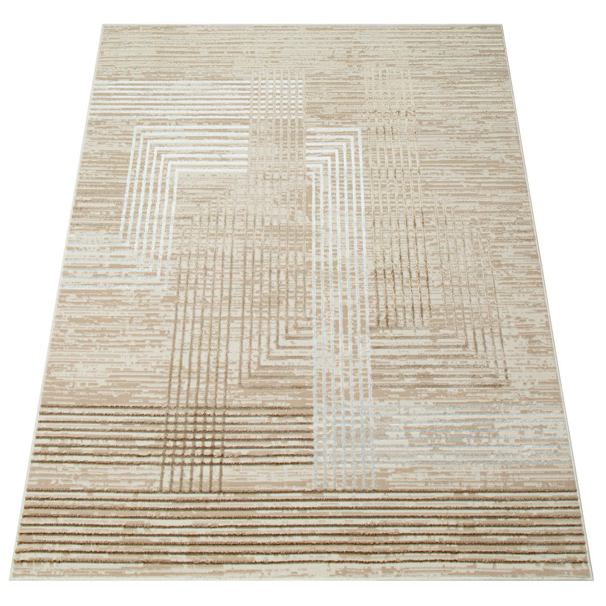 TEPPICH CRYSTAL Creme Beige 120/170 cm - Beige/Creme, Textil (120/170cm) - Tapiso