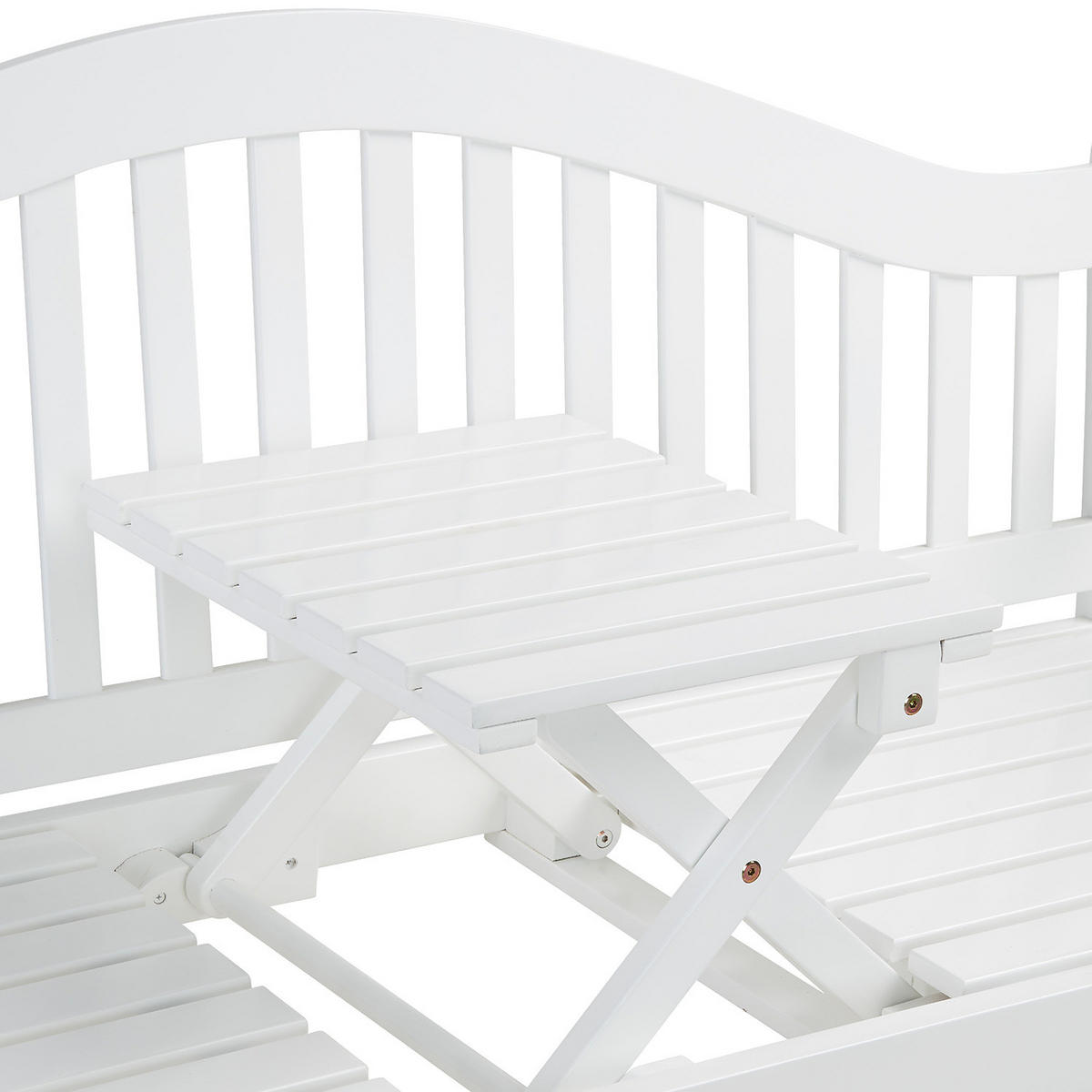 GARTENBANK Banquette - Weiß, Holz (140/90/63cm) - Butlers