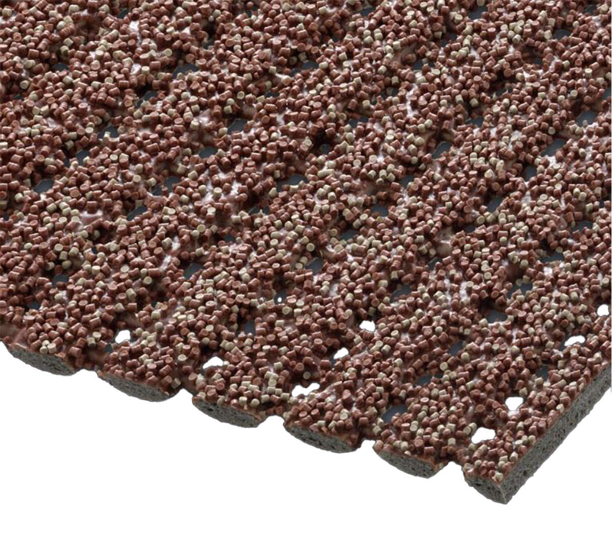 SICHERHEITSMATTE Rutschfest R13 Terra 120x500cm - Dunkelorange, Kunststoff (120/500cm) - AKO