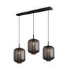 HÄNGELEUCHTE Velo 3-flammig Rauch Ø 25cm - Anthrazit/Schwarz, Glas (25/25/27cm) - s.luce