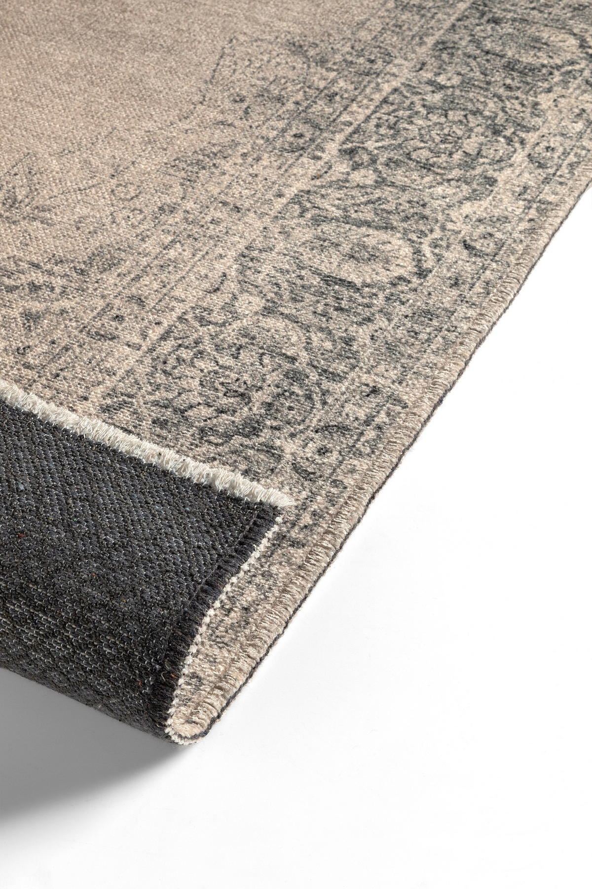 VINTAGE-TEPPICH Creme 80X195cm - Creme, Textil (80/195cm) - Tesso Living