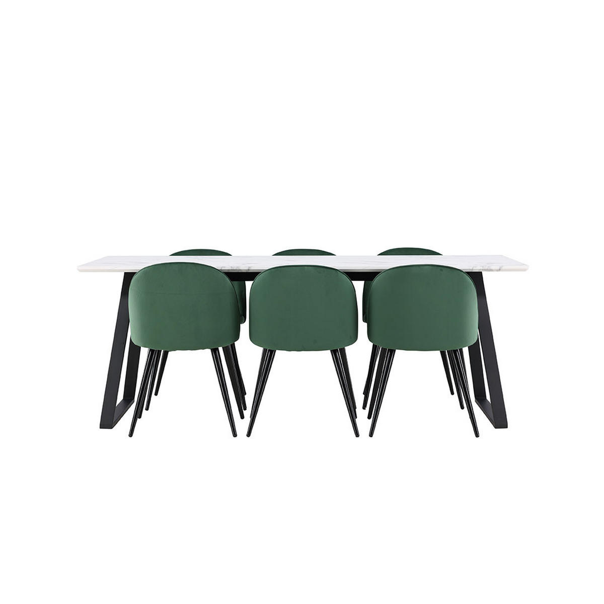 TISCHGRUPPE Grün - Grün, Holz (200/75/90cm) - ebuy24