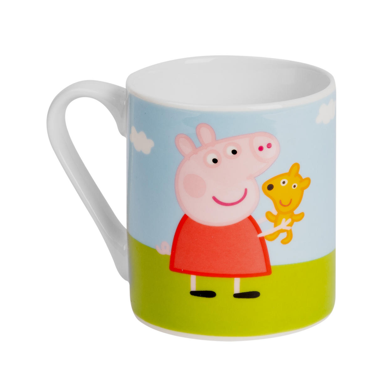 BECHER Peppa Wutz Stofftiere Blau/Grün 230 ml - Multicolor, Keramik (0.23L) - United Labels