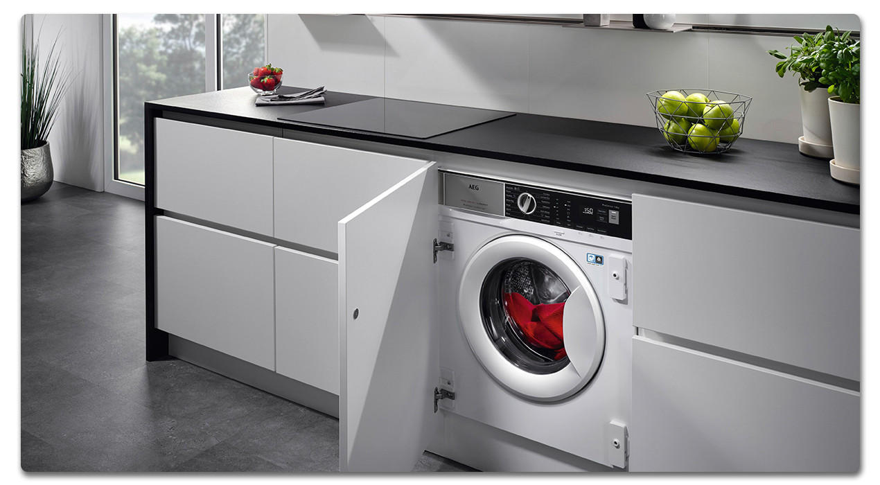 Waschmaschine in der Küche planen & verstecken