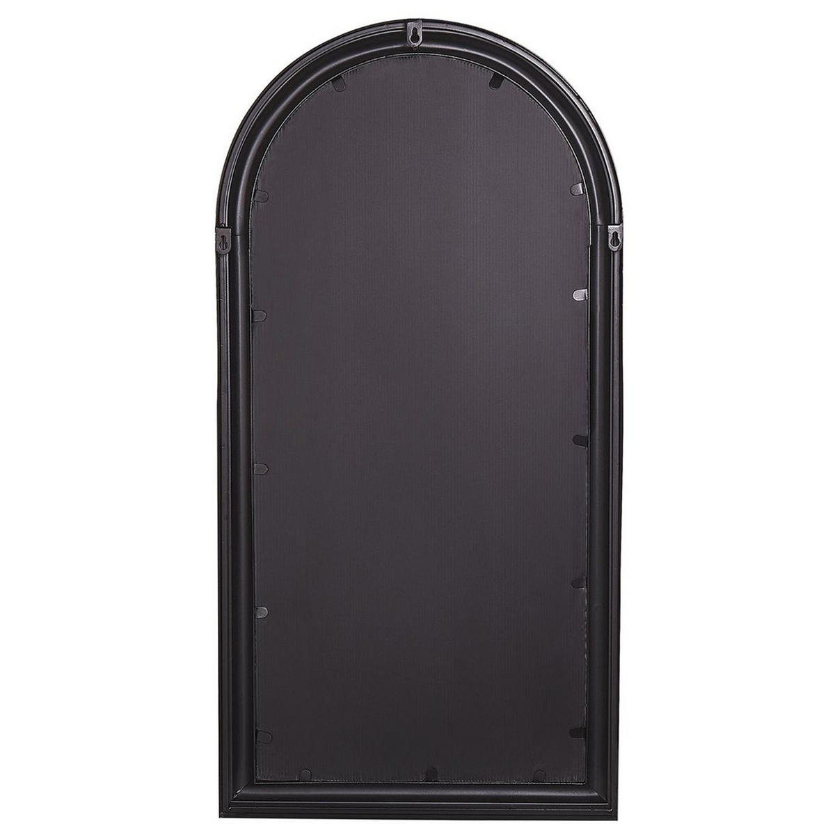 WANDSPIEGEL schwarz Fensteroptik 50/98 cm Campel - Schwarz, Metall (49/97/5cm) - Beliani