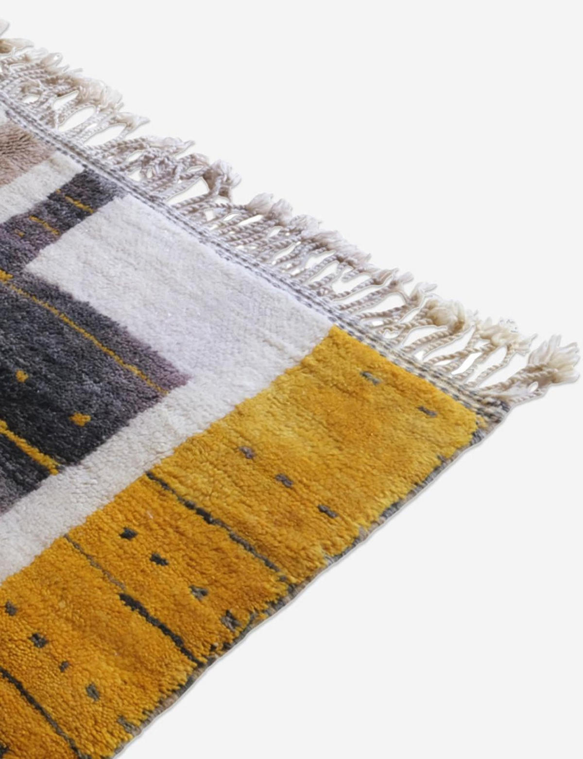 BERBERTEPPICH aus Marokko aus reiner Wolle 200x 300 cm - Orange, Naturmaterialien (200/300cm) - AFK Living