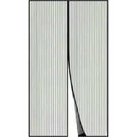 FLIEGENGITTER Tür 120 x 250 cm Schwarz - Schwarz, Textil (120/250/1cm)
