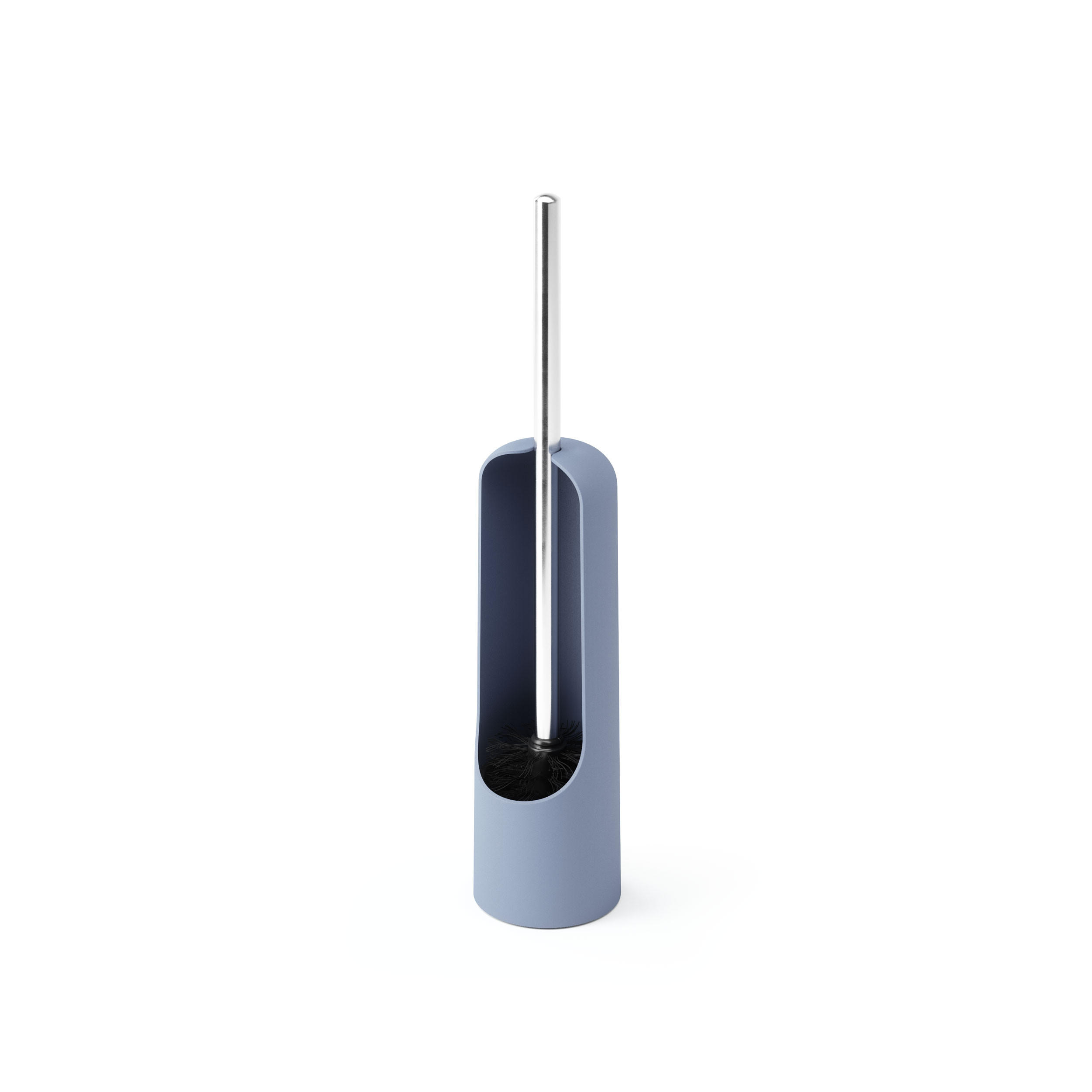 TOILETTENBÜRSTEHALTER Touch, Schieferblau - Blau, Kunststoff (9/44/9cm) - Umbra