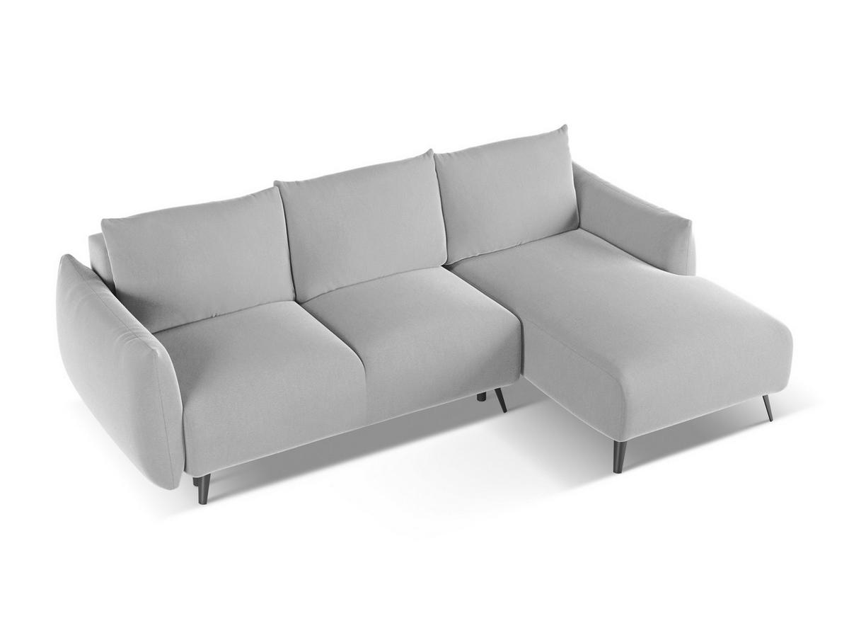3-SITZER SOFA mit Schlaffunktion Samt Stoff Grau - Dunkelgrau/Schwarz, Kunststoff/Textil (255/85/105cm) - Makamii