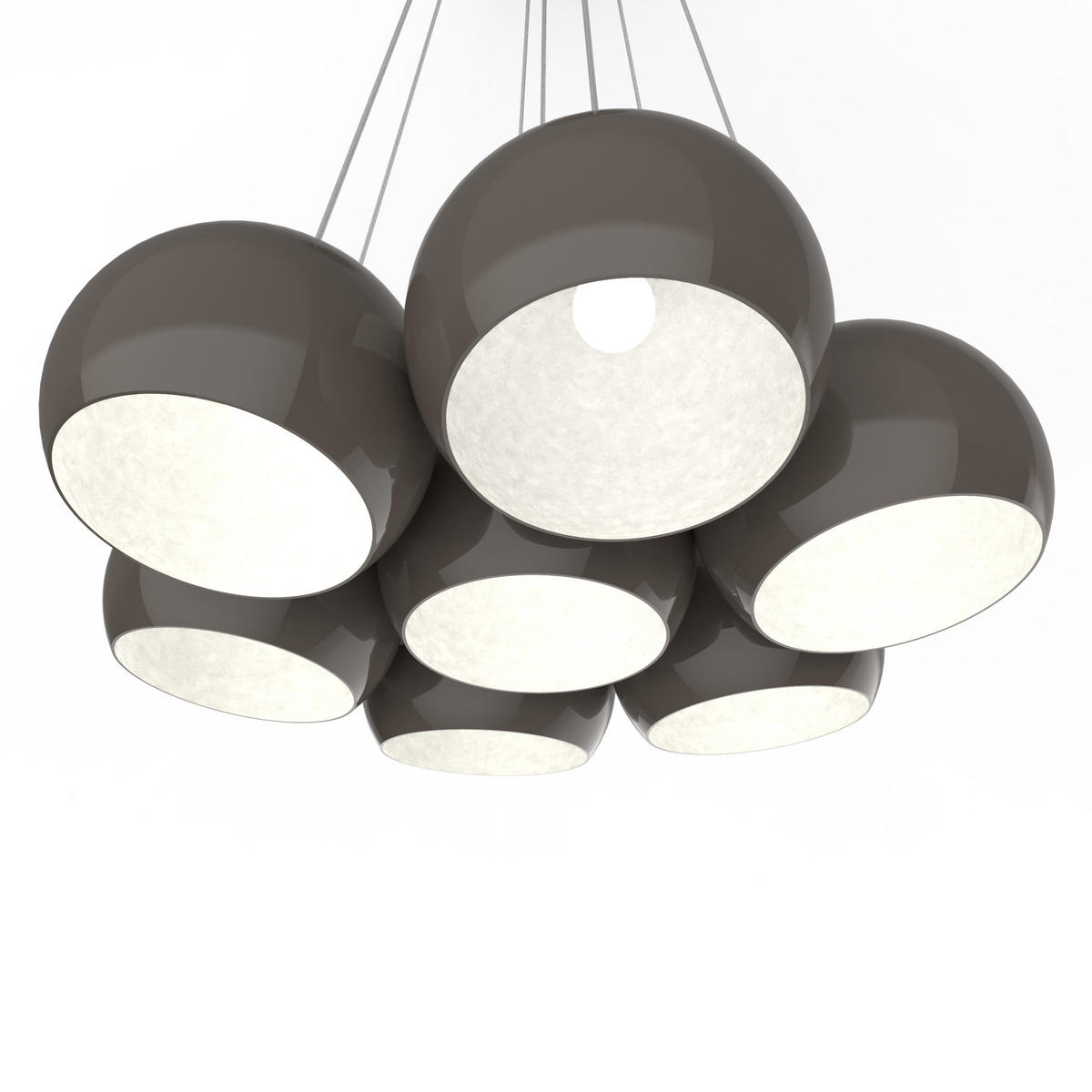 HÄNGELEUCHTE - Graubraun, Metall (25/25/20cm) - Lumicom