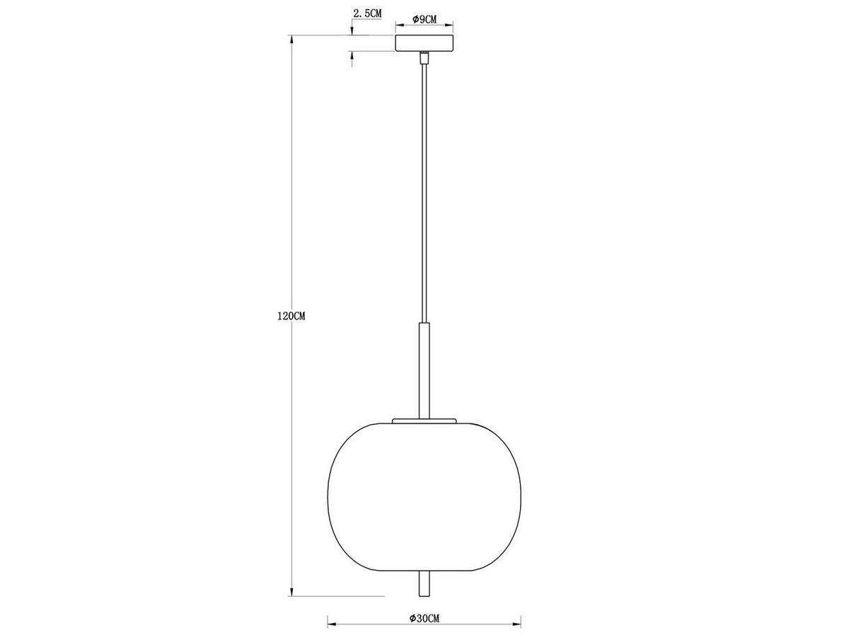 LED-PENDELLEUCHTE Schwarz Ø30cm, Glaskugel Rauchglas - Schwarz, Glas/Metall (30/30/120cm) - meineWunschleuchte