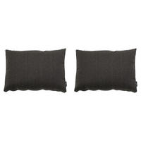 RÜCKENKISSEN Canvas 40/60 cm 2er-Set - Grau, Textil (60/8/40cm) - Madison