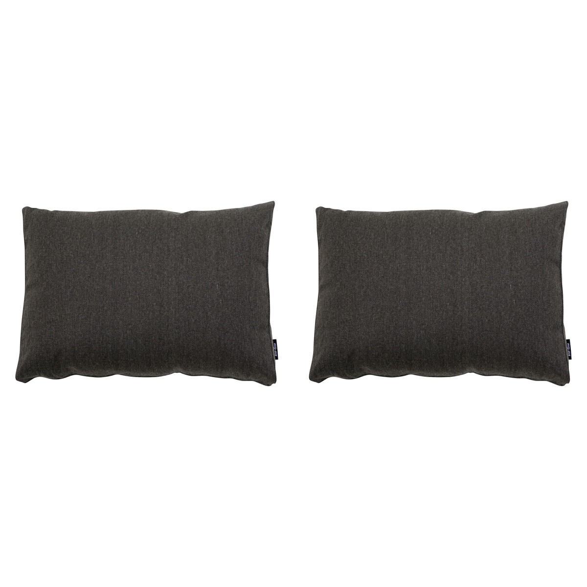 RÜCKENKISSEN Canvas 40/60 cm 2er-Set - Grau, Textil (60/8/40cm) - Madison