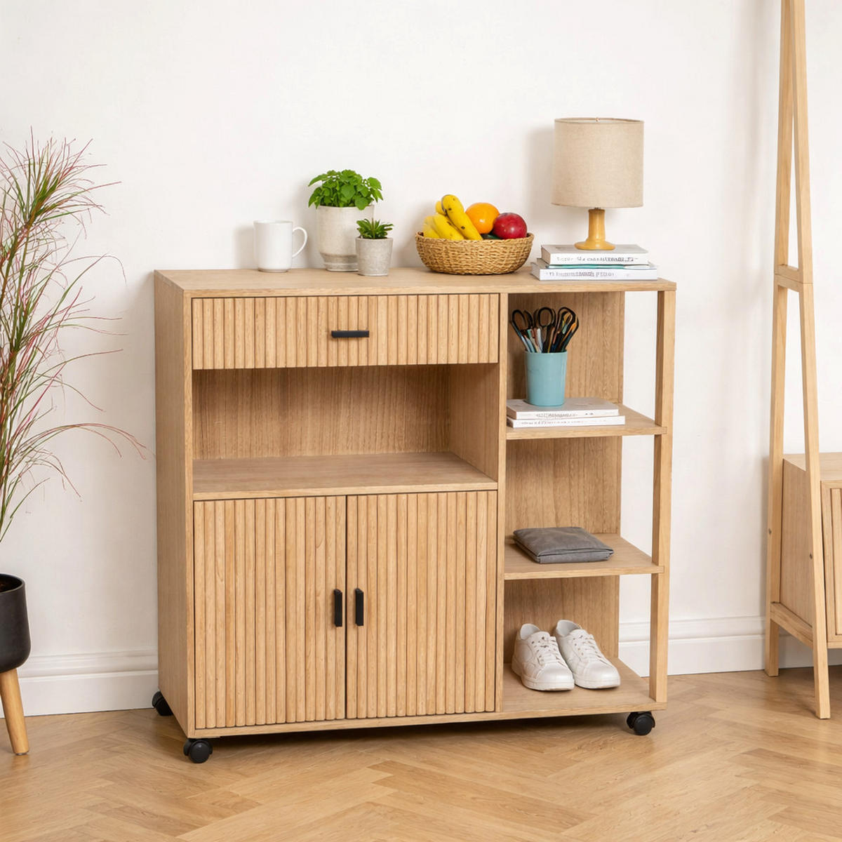 SERVIERWAGEN Holz Braun - Braun, Holz (78/79/28cm) - Nordlys