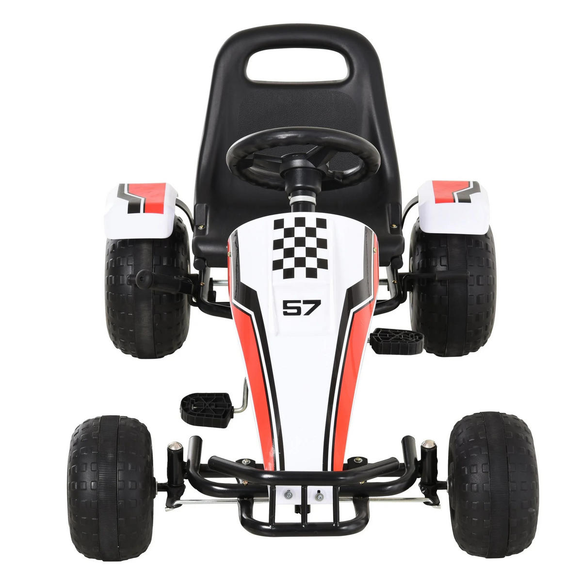 GOKART 35Kg 3-8 JAHRE Schwarz - Weiß, Metall (104/66/57cm) - Jamb