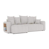 ECKSOFA SOLARIS L - Blau/Creme, Holzwerkstoff (238/142cm) - Meblini