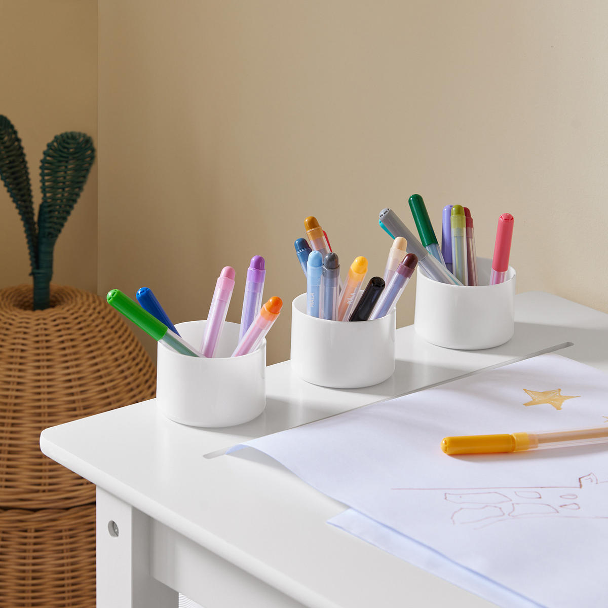 KINDERSITZGRUPPE Weiß - Weiß, Holzwerkstoff (80/65/54cm) - SoBuy