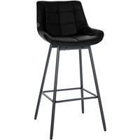 BARHOCKER Weston schwenkbar 105x49x56 cm schwarz - Schwarz, Metall (49/105/56cm) - furnicato