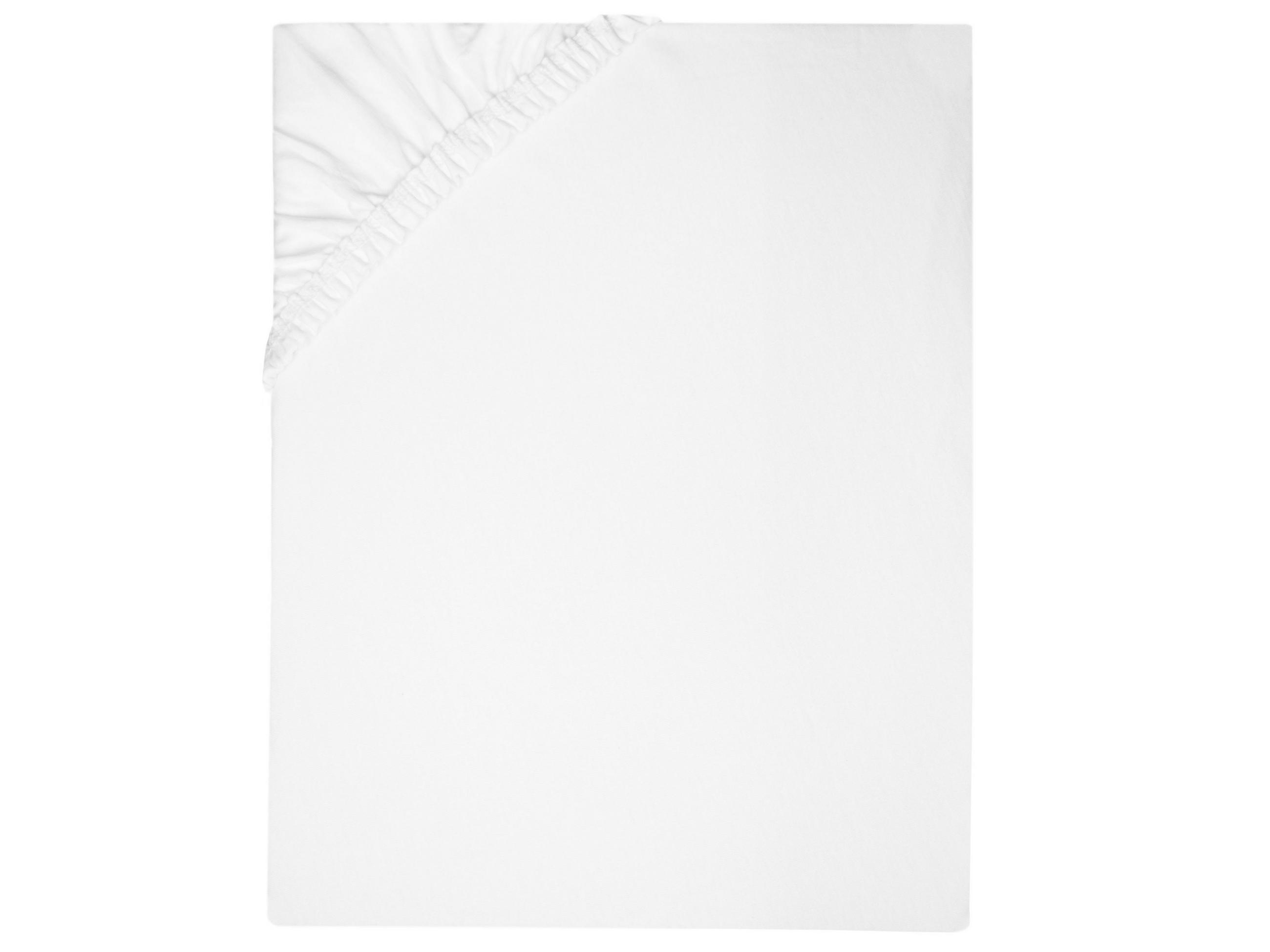 Zollner Spannbettlaken, Weiß 100x200 cm