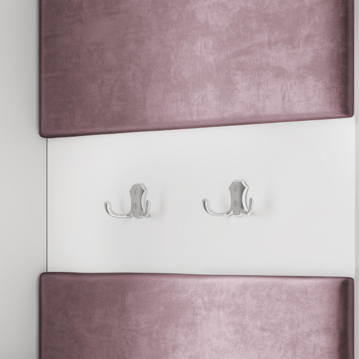 GARDEROBENSCHRANK VIRA 95/181/51 cm Modern Garderobe-Set Kaschmir - Kaschmir/Lila, Holzwerkstoff (95/181/51cm) - MASSENO