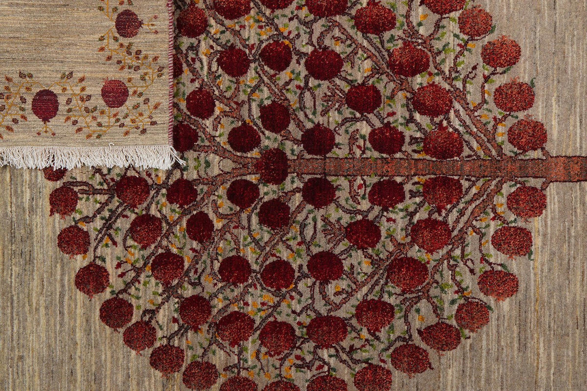 GABBEH-TEPPICH handgeknüpft Rizbaf Braun 250/163 cm Schurwolle - Braun, Textil (163/250cm) - Looma