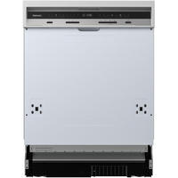 GESCHIRRSPÜLER DWSI601442A teilintegrierbar 60 cm, Einbau Spülmaschine - 14 Maßgedecke, 9 Programme - Silberfarben/Schwarz, Kunststoff/Metall (59.8/81.5/57cm) - homeX