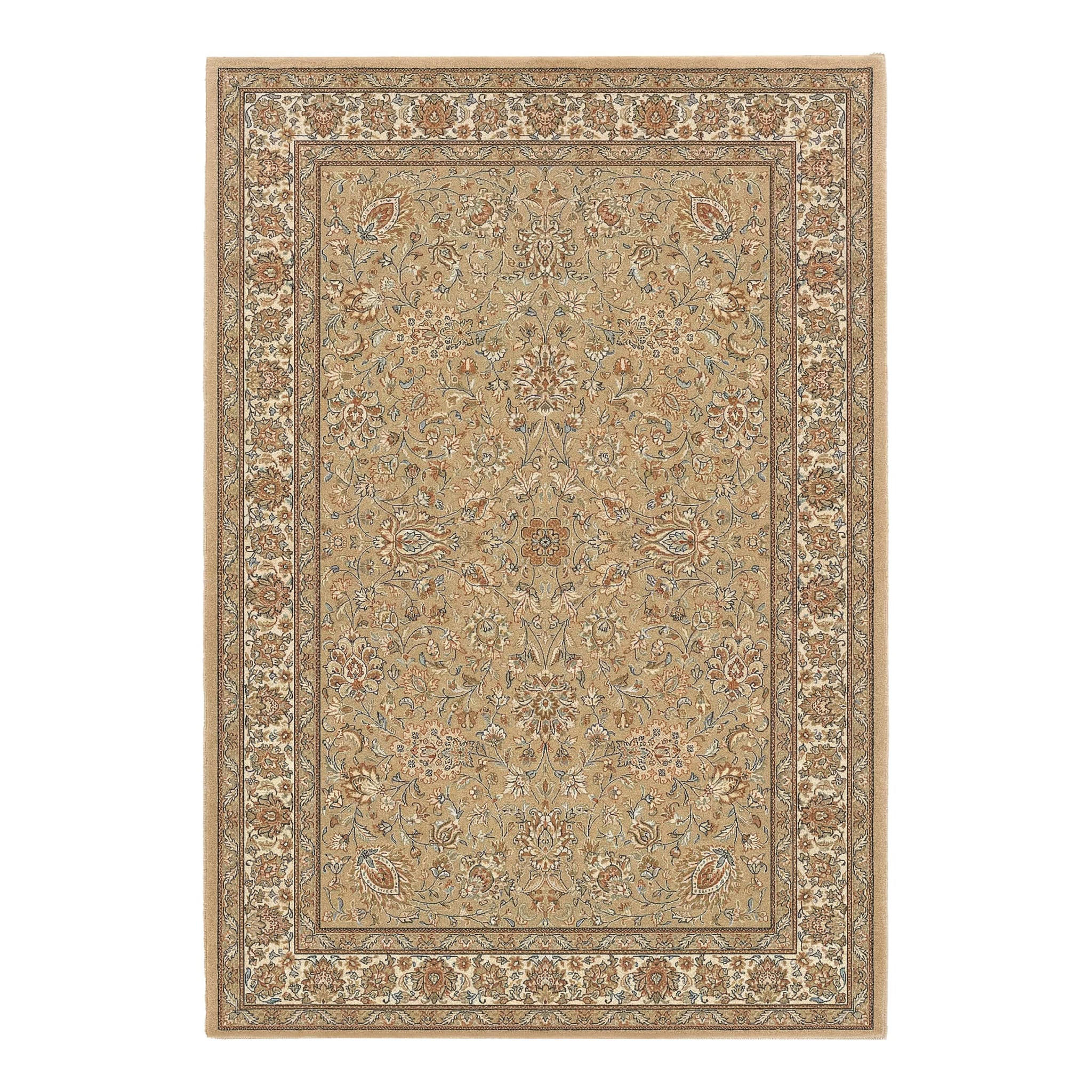 DESIGN Teppich mit Blumenmuster beige - Beige, Textil (200/290cm) - AFK Living