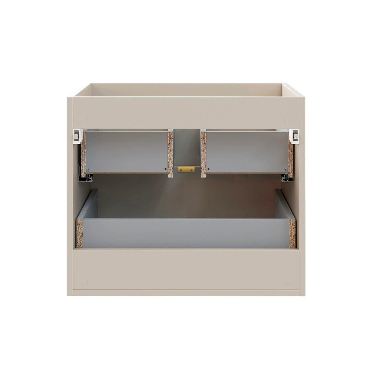 BADMÖBEL 120cm Azel 2er-Set Kaschmir - Beige, Holzwerkstoff (120/50/46cm) - Petits-meubles