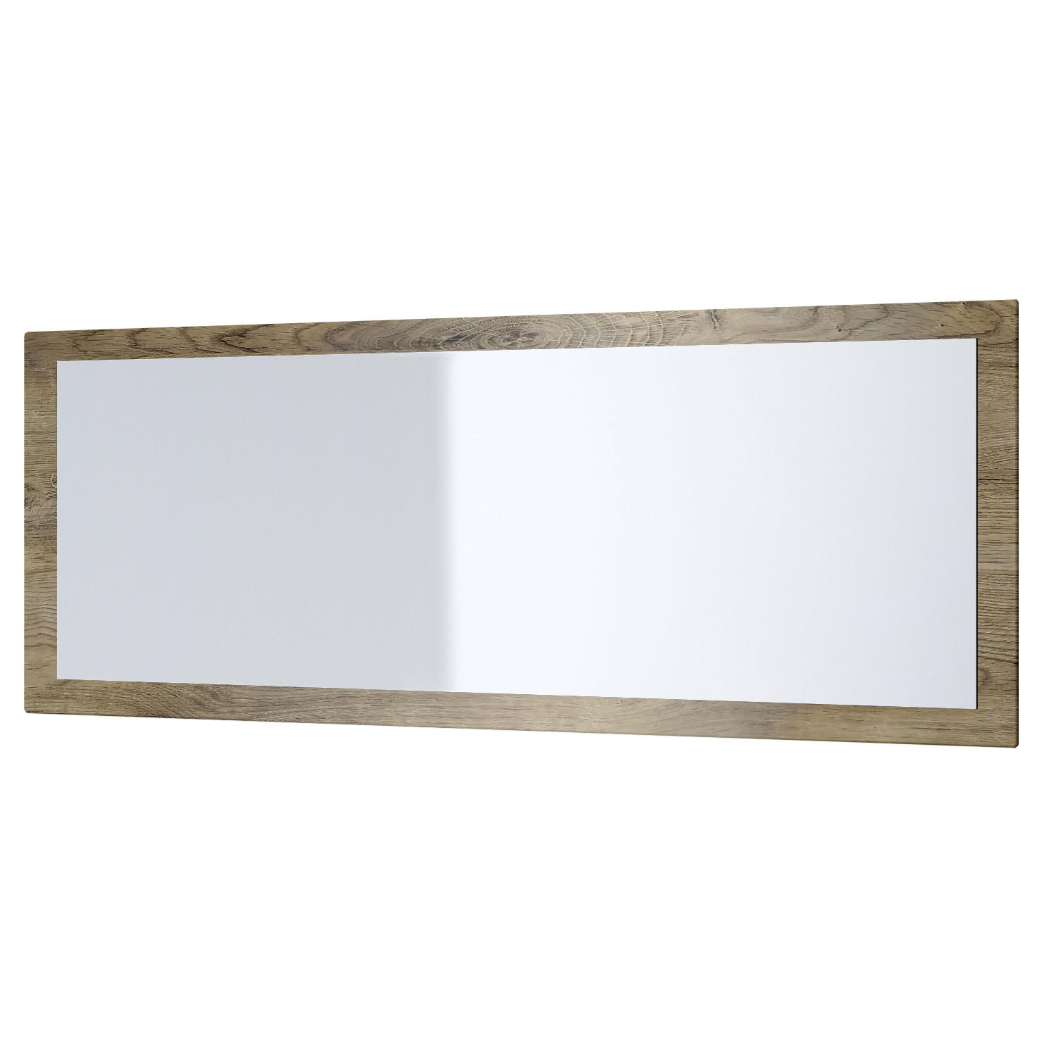 SPIEGEL Lima Eiche Ribbeck - Alteiche, Holzwerkstoff (139/55/2cm) - Vladon