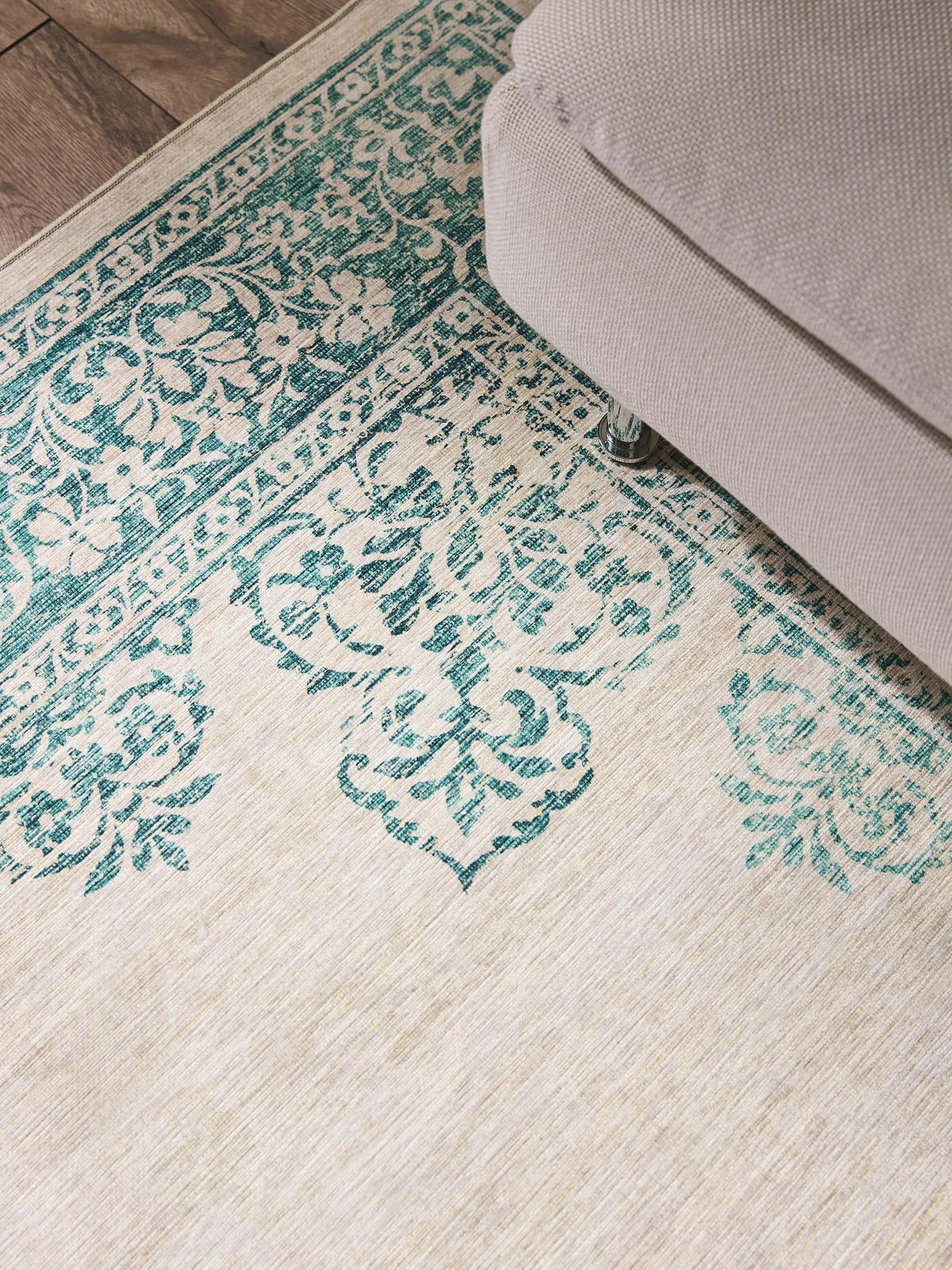 TEPPICH Laury Türkis 160x230 cm - Türkis, Kunststoff/Textil (160/230cm) - benuta Pop