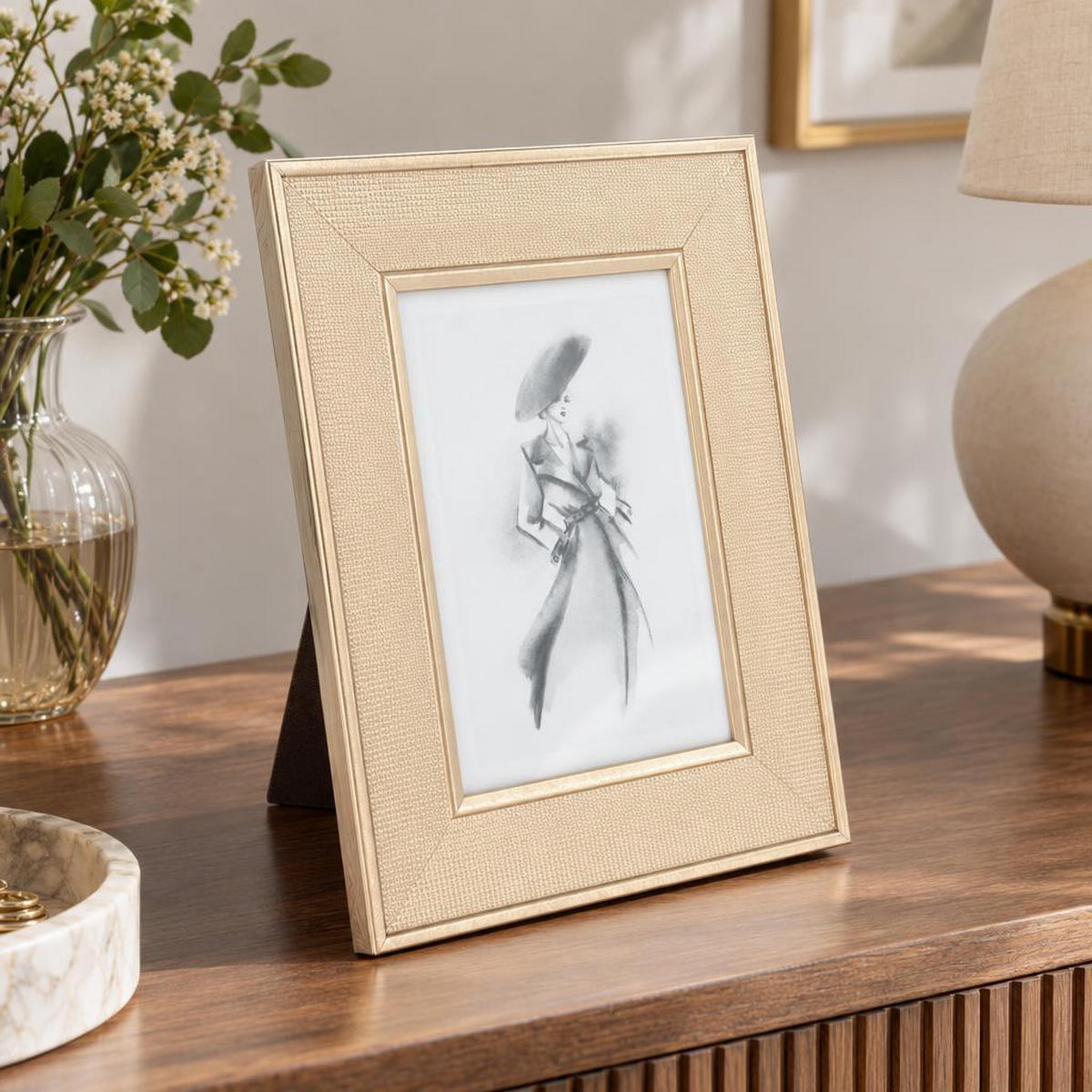 FOTORAHMEN 25,5/20,5/1,6 cm - Braun, Kunststoff (20.5/1.6/25.5cm) - Home Styling Collection