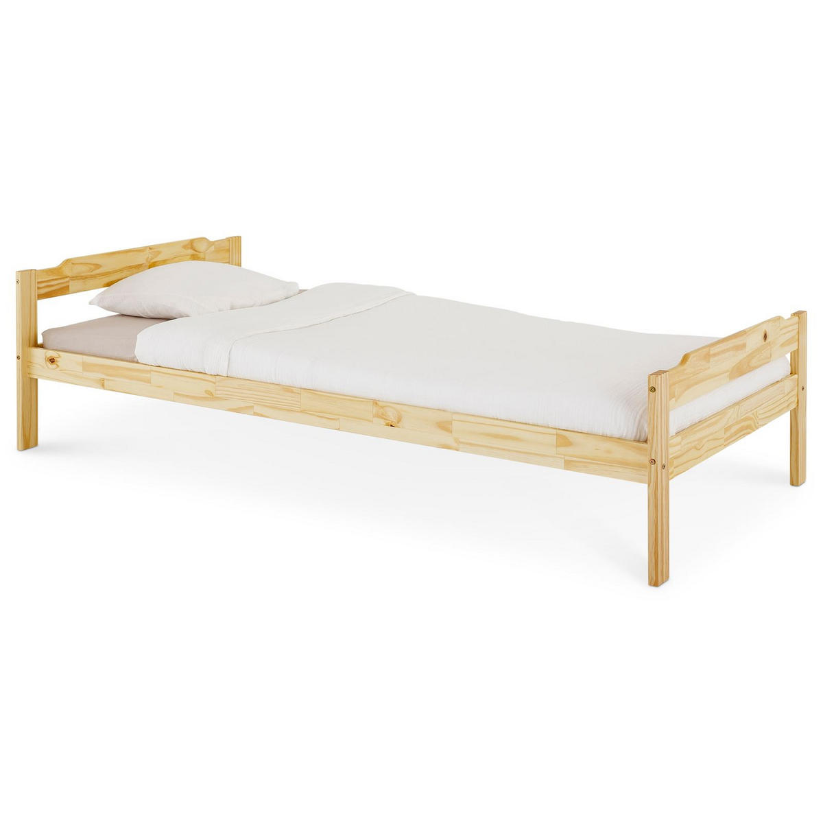 EINZELBETT MORITZ 90x200 cm natur - Naturfarben, Holz (90/200cm) - IDIMEX