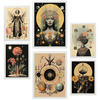 POSTER Set Mit 6 Mystischen Esoterischen A3 & A4 Weißer Rahmen - Weiß, Papier (29/3cm) - Nacnic