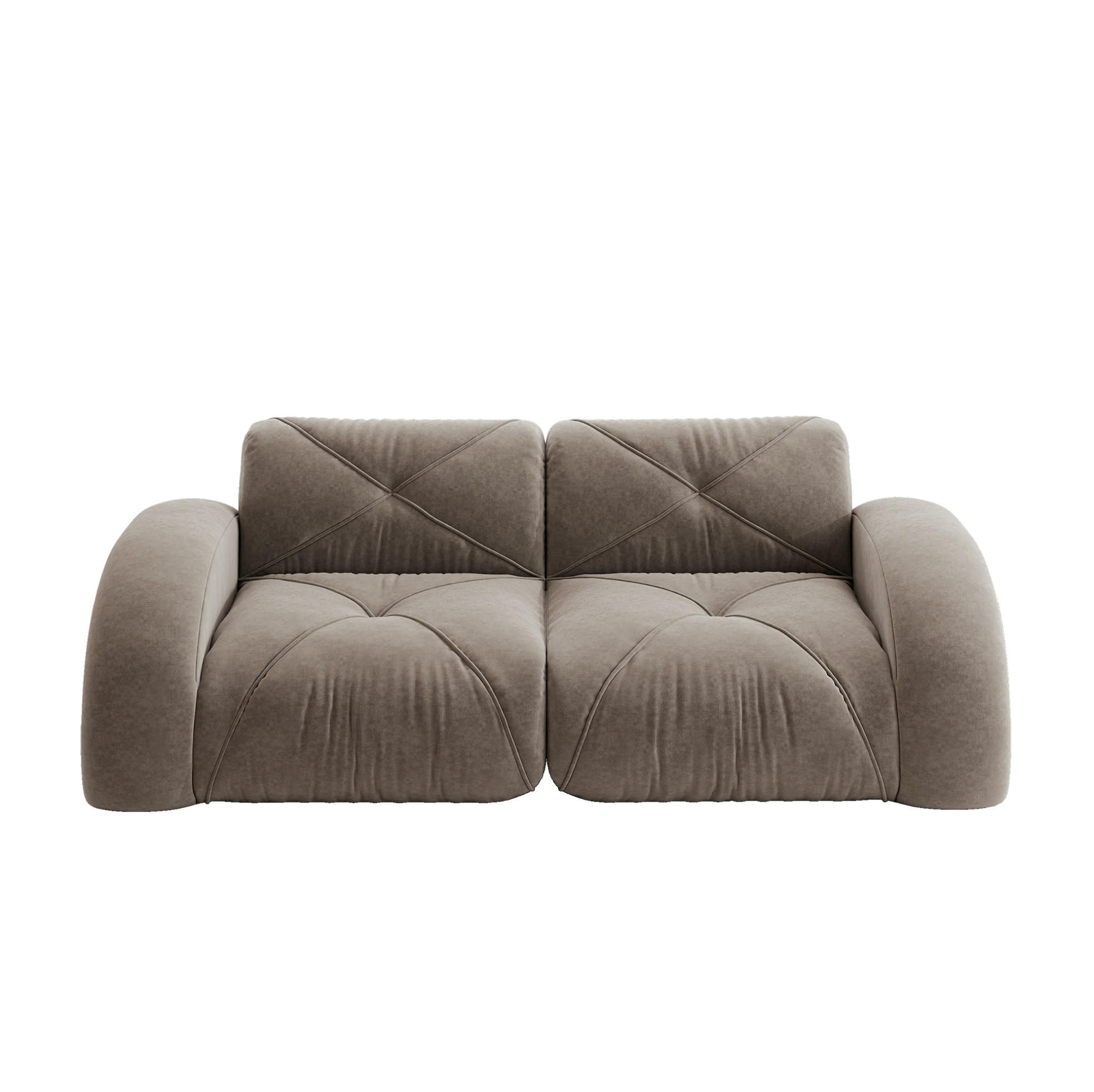 Modenvie Modulsofa Taupe 95x76x204 cm