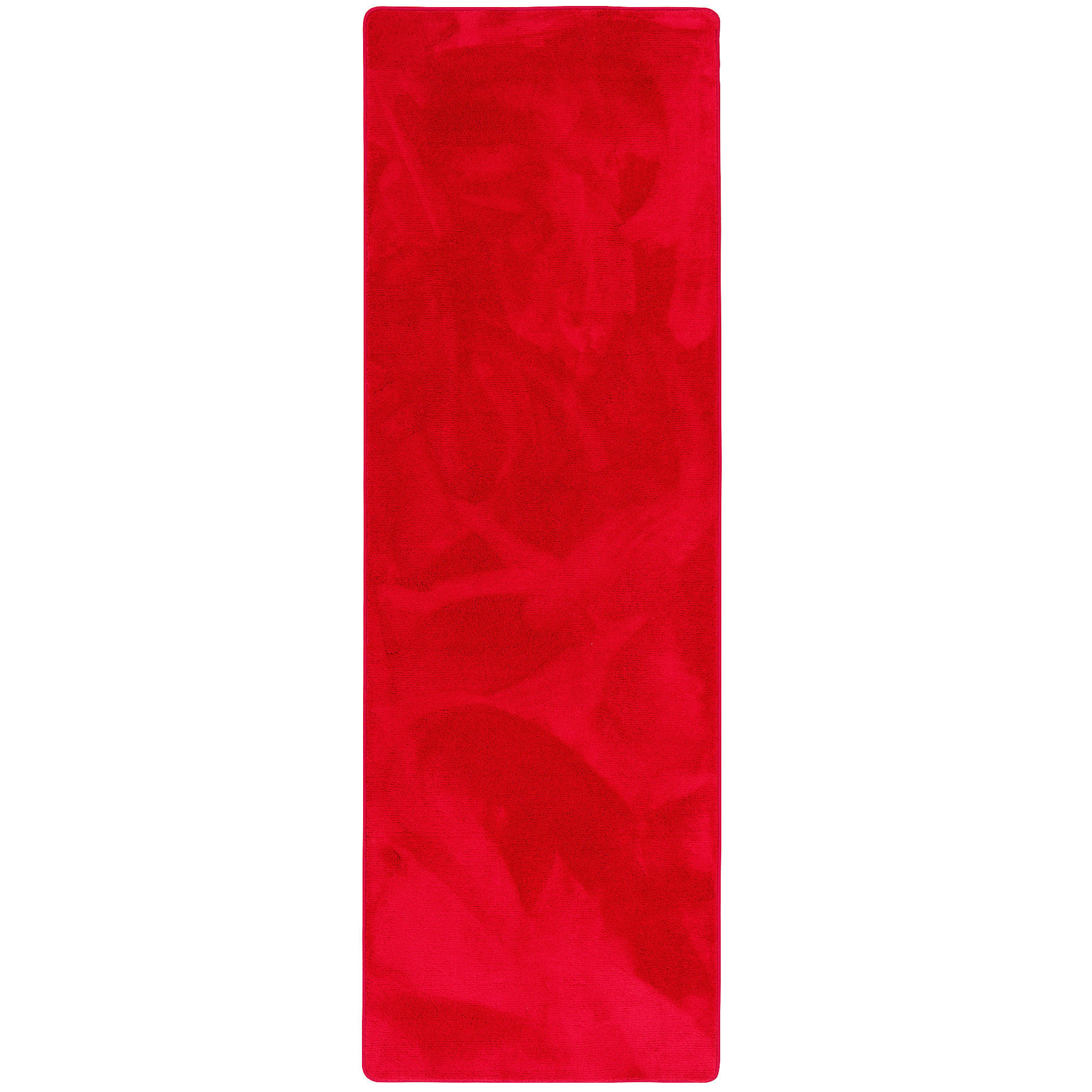LUXUS SUPER SOFT HOCHFLOR LANGFLOR TEPPICH LÄUFER DELUXE - Rot, Textil (100/300cm) - Snapstyle