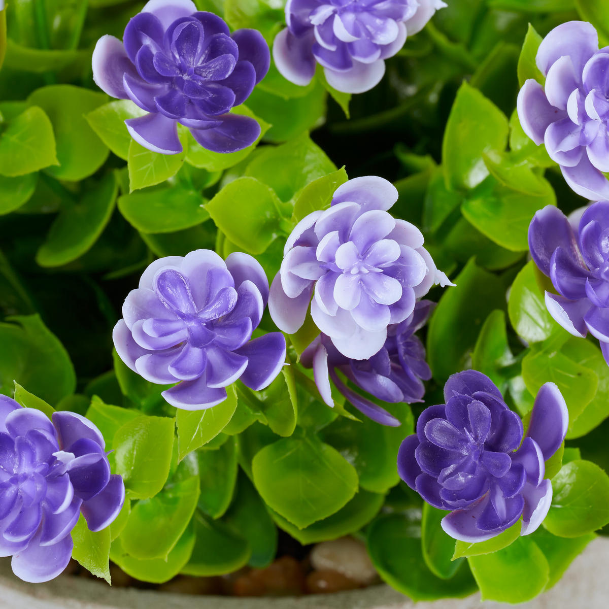 3XKUNSTPFLANZE - Multicolor, Wellpappe/Textil (23cm) - Relaxdays