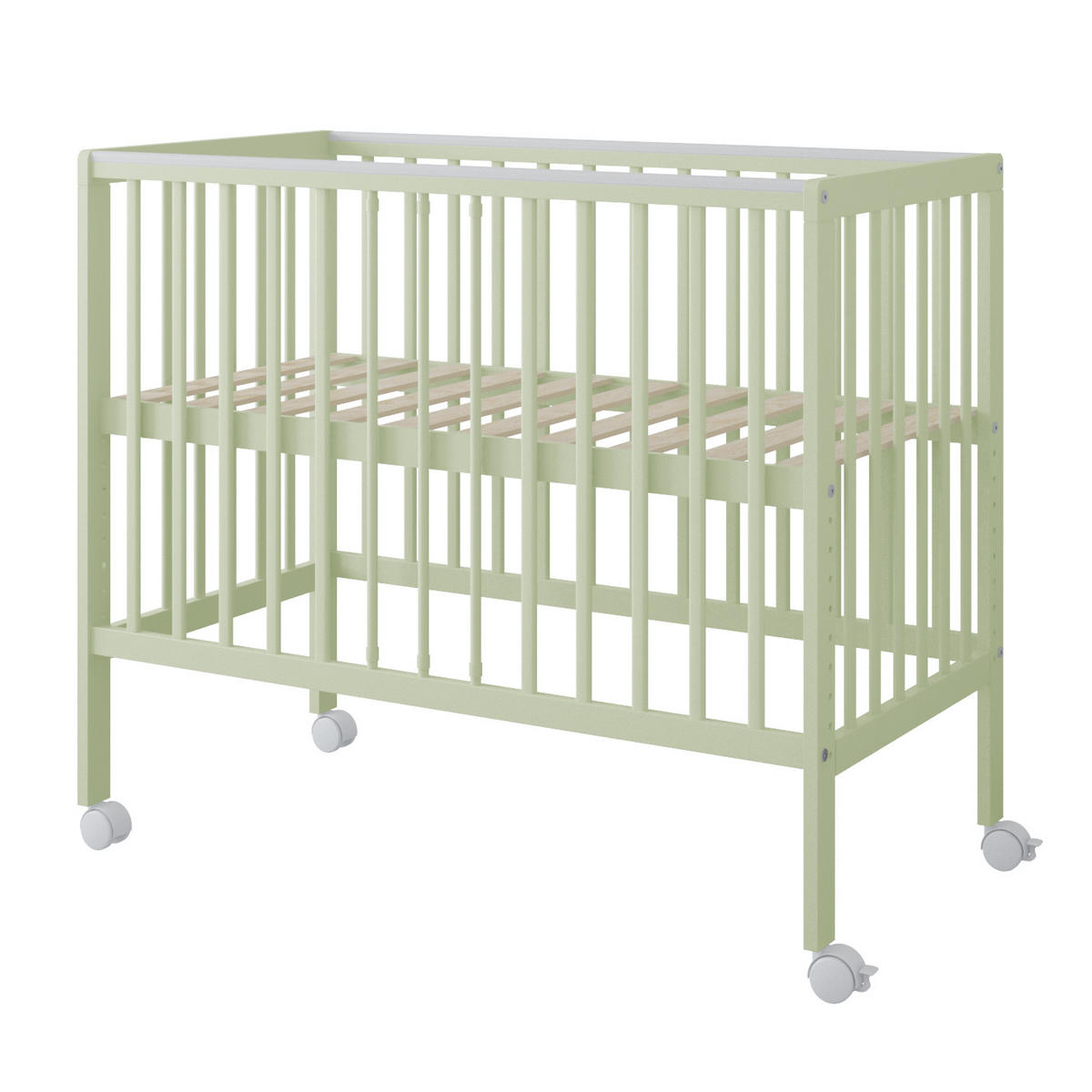 BEISTELLBETT BeNino - Mintgrün, Holzwerkstoff (50/100cm) - kiki design