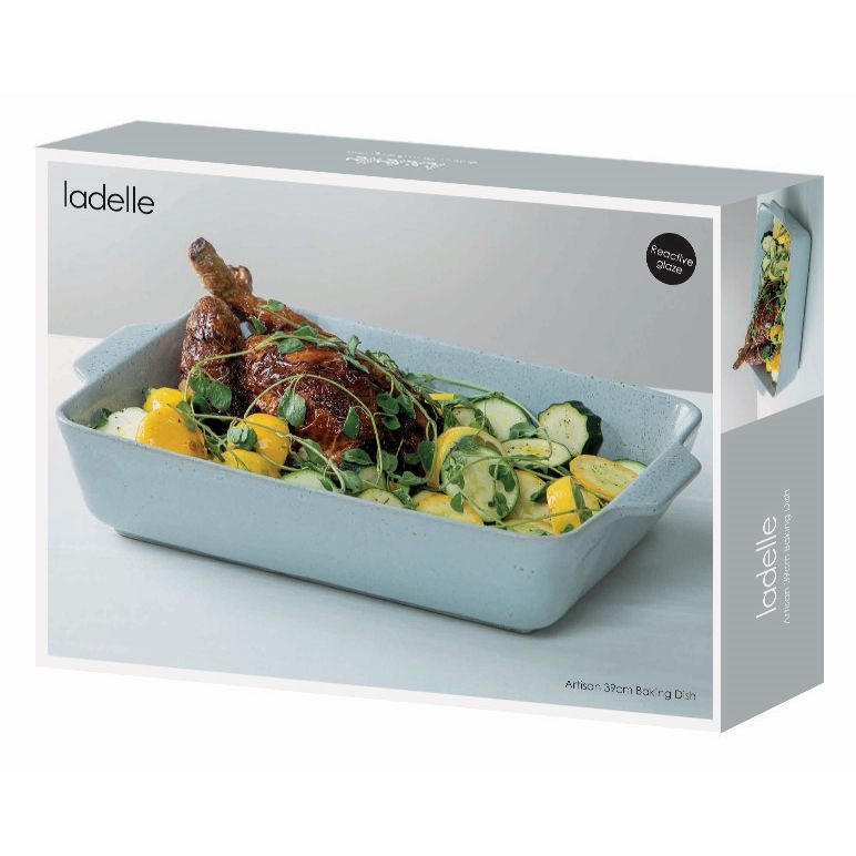 AUFLAUFFORMEN Artisan 39/26,5/7,7 cm - Blau, Keramik (26/39/7.7cm) - Ladelle