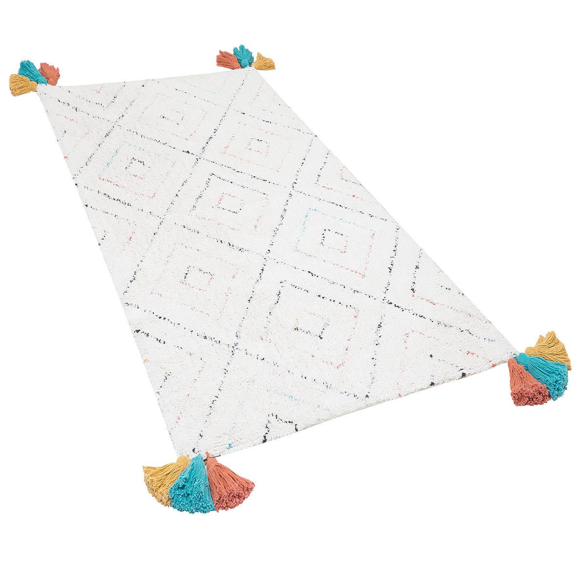 SHAGGY-TEPPICH Kartal 150/80 cm - Weiß, Textil (80/150cm) - Beliani