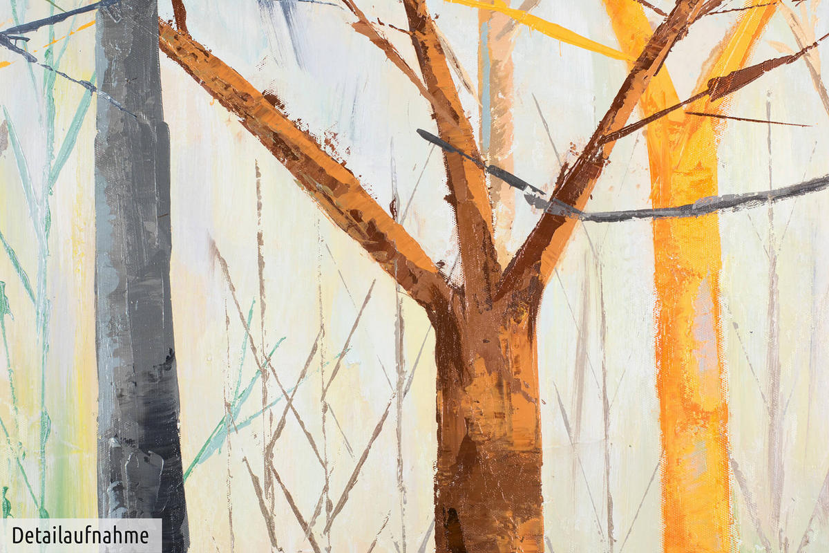 ÖLGEMÄLDE 140/70 cm - Grün, Holz/Textil (140/70cm) - KUNSTLOFT