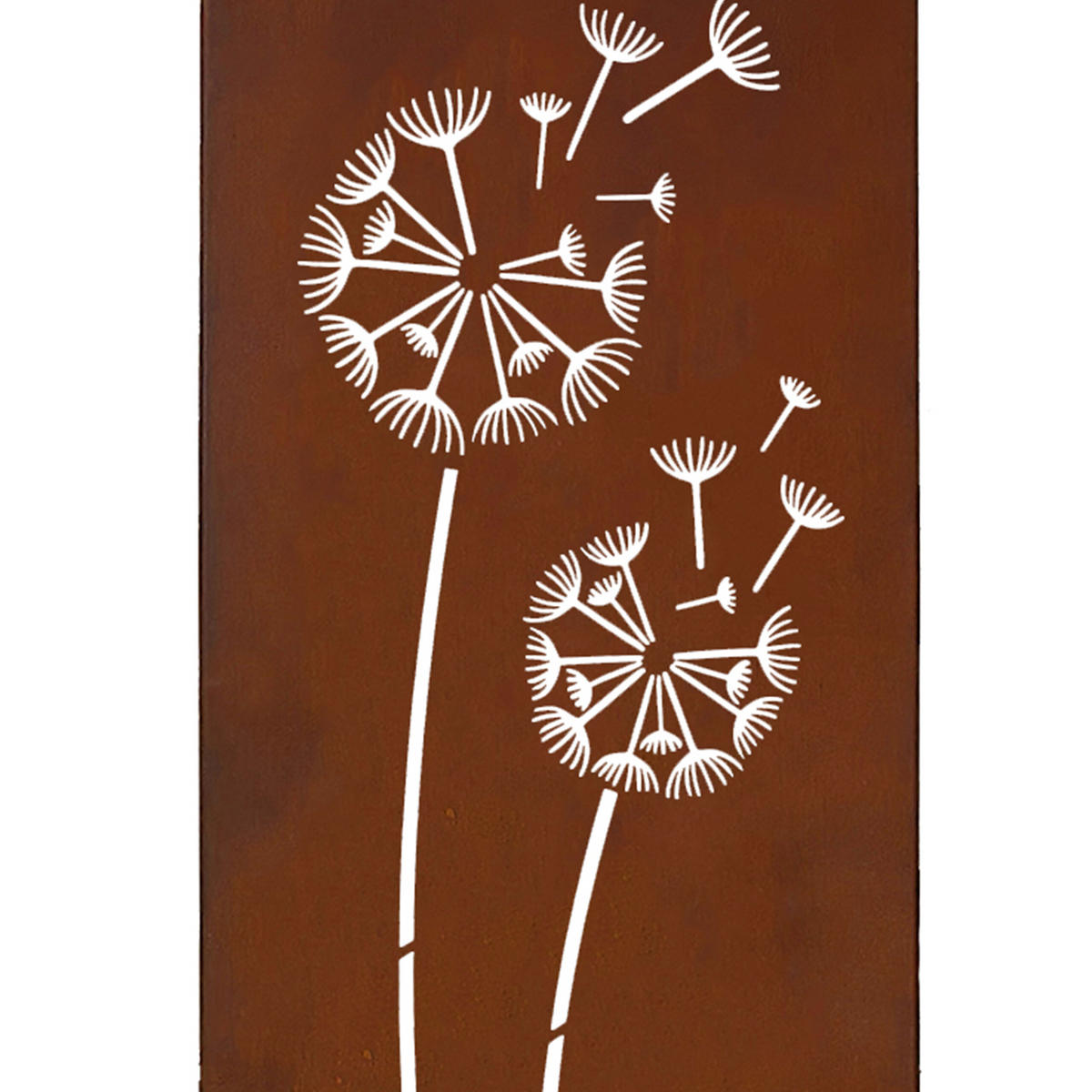 EDELROST-GARTENDEKO - Braun, Metall (1.5cm) - Relaxdays