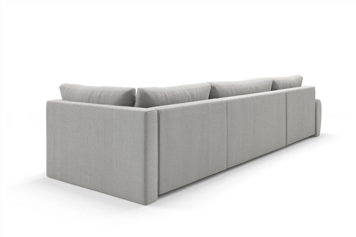 WOHNLANDSCHAFT Galan Mit Schlaffunktion - Weiß, Holzwerkstoff/Textil (385/70/153cm) - Fun Möbel