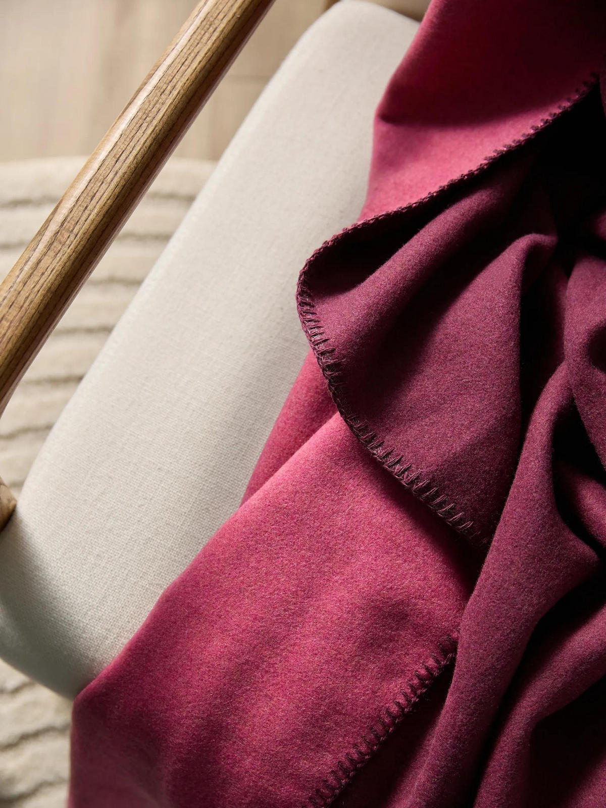 DECKE Mona Lila 140/200 cm - Lila, Textil (140/200cm) - benuta