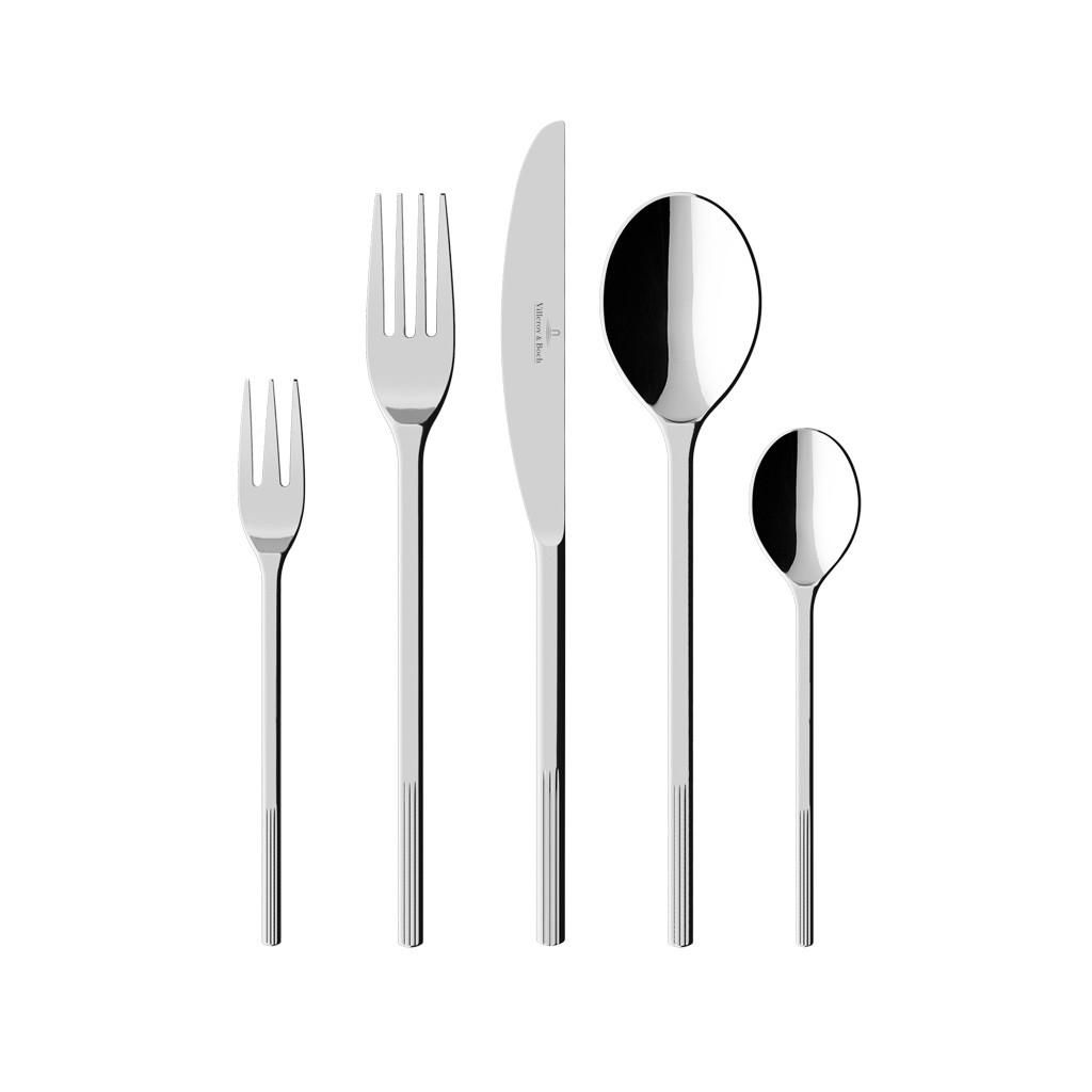 BESTECKSET Afina silber 180-tlg. - Silberfarben, Metall - Villeroy & Boch
