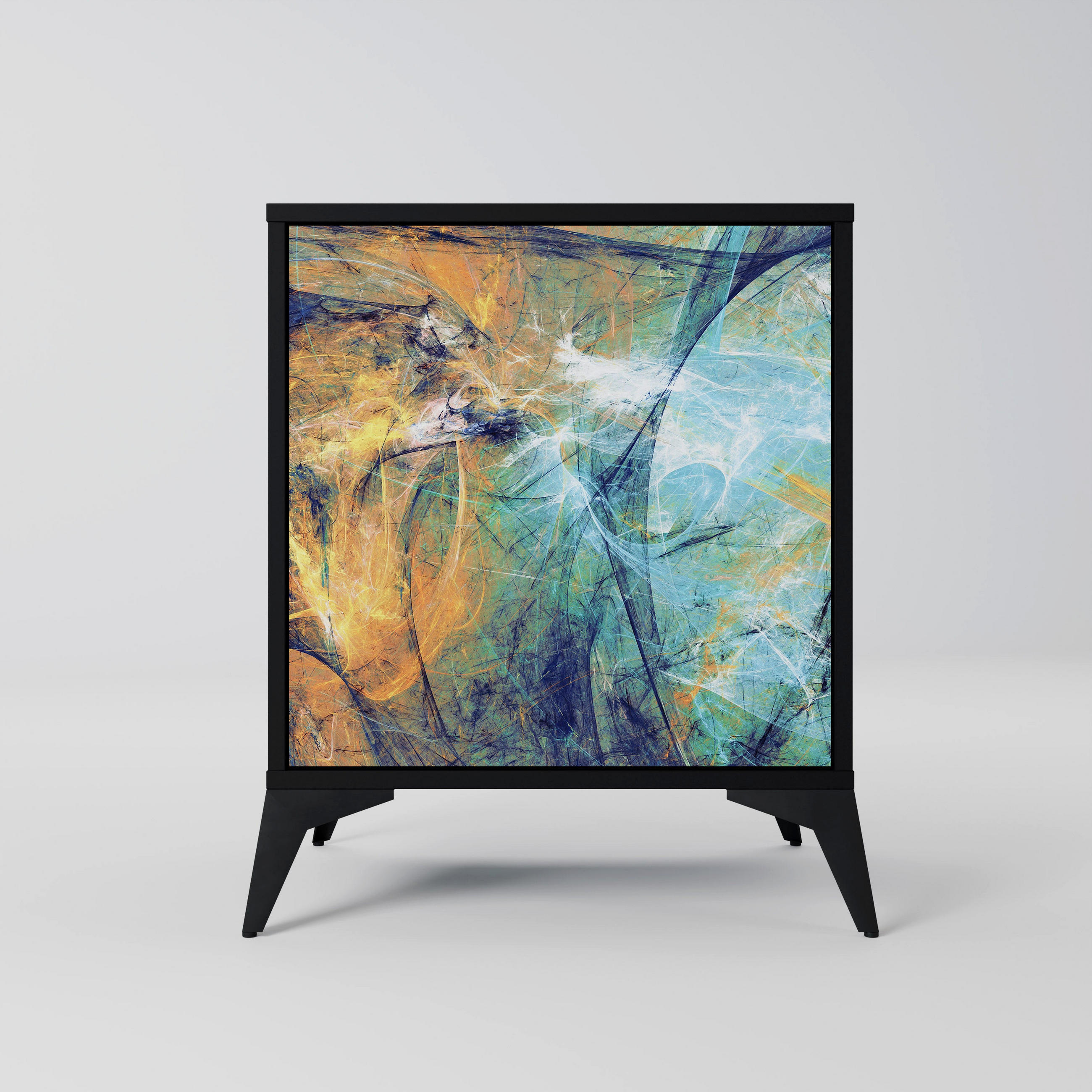 SpaceRebels Sideboard Schwarz 57.5x70.5x42 cm